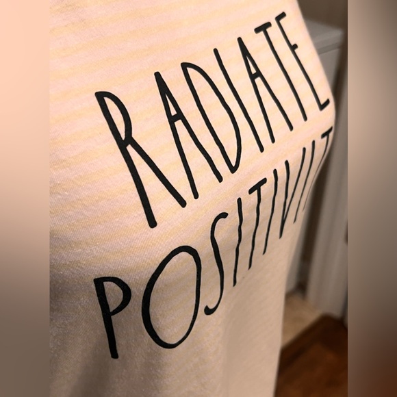 Rae Dunn Radiate Positivity Short Sleeve T-Shirt - Picture 7 of 15